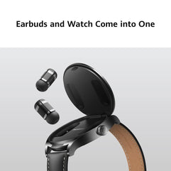 HUAWEI WATCH Buds - Earbuds & Watch in One, Innovative Touch Controls, AI Noise Cancellation Calling, Lightweight, Health Management, Advanced Design, Durable, Compatible with Android & iOS, Black
