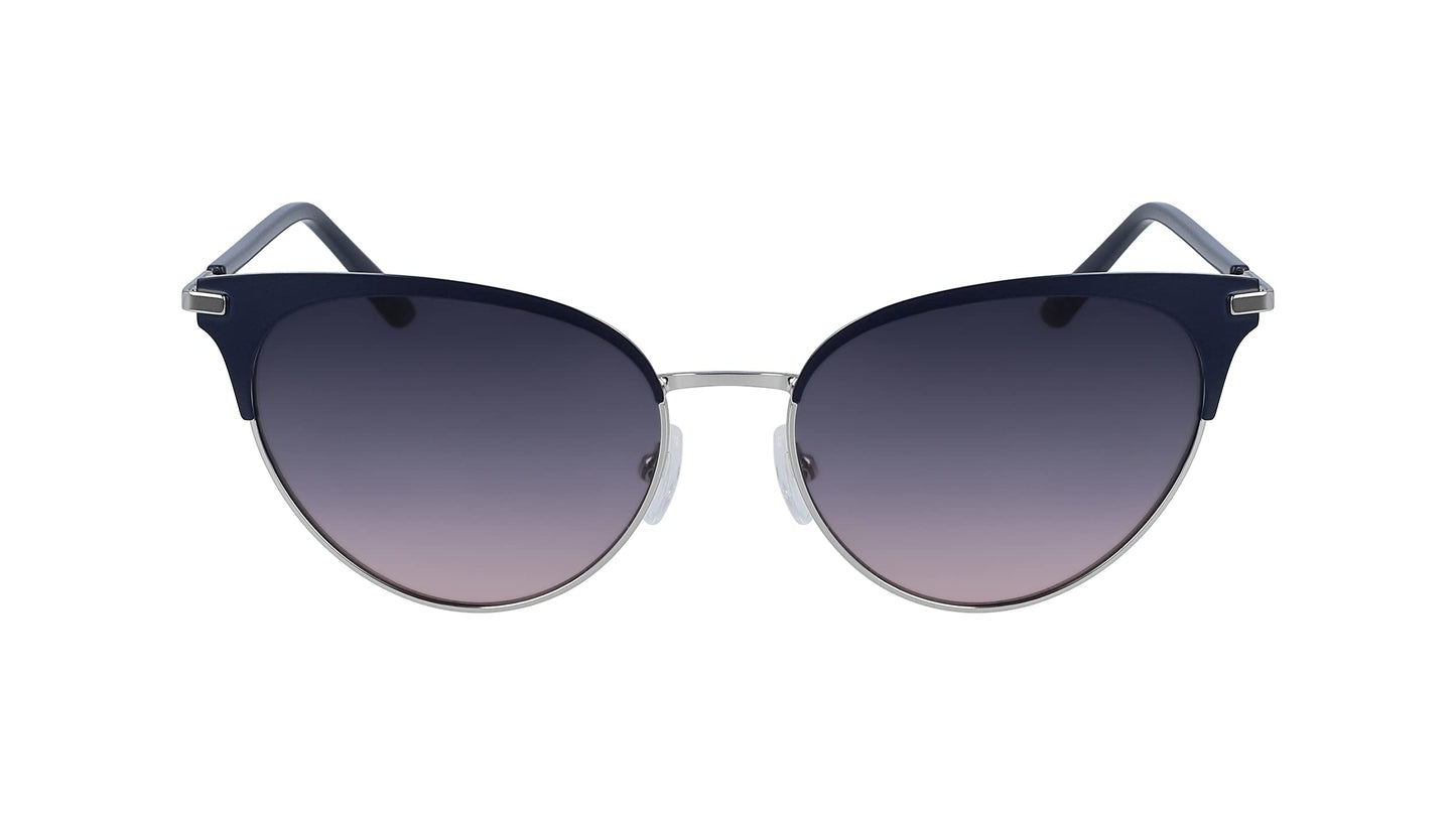 Calvin Klein Women's Sunglasses Cateye, Ck American Essentials - Satin Navy