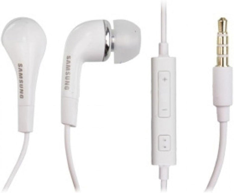 Samsung White Handsfree EHS64 with Microphone and Remote Galaxy Mobile (Non-Retail Packaging)