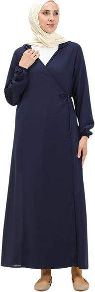 Abaya for Muslim Women Prayer Dress Long Sleeve Clothes Hijab Robe One Piece Garment Maxi size Islamic Kaftan