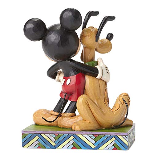 Disney traditions by jim shore mickey mouse and pluto stone resin figurine, 6