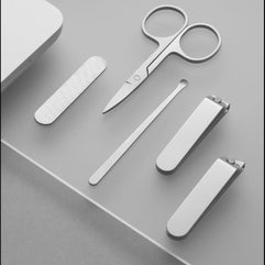 Xiaomi Mi Nail Clipper Set 5in1 5pcs, Keep You Nails Clean and Neat! Stainless Steel Clippers, Convenient, Handy, Neat, Can Cut Tough Thick Nails, Manicure/Pedicure Set, Grooming Quality