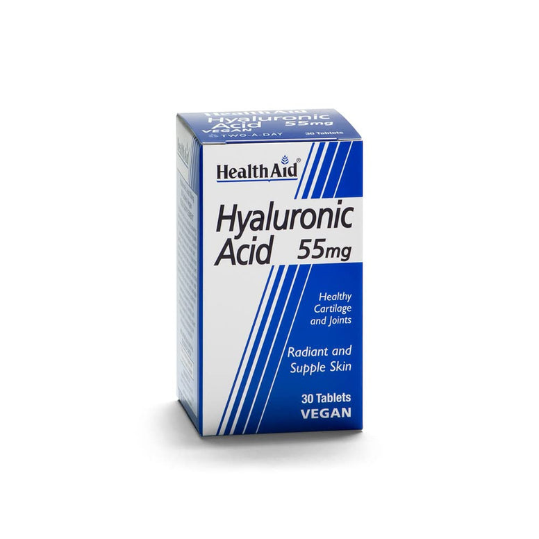 HealthAid Hyaluronic Acid 55mg - 30 Vegan Tablets