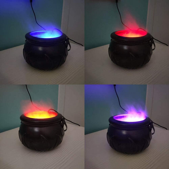 TASHELLS Ultrasonic Mist Maker, Halloween Witch Light,Indoor Decoration Mini Ultrasonic Fogger,Mist Fountain for Pond