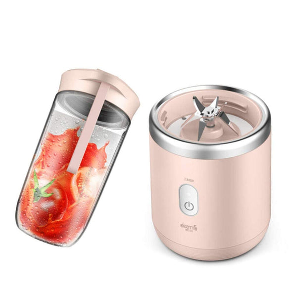 Deerma Xiaomi NU05 Automatic Multipurpose Mini USB Rechargable Wireless Electric Portable Juice Blender, 400ml