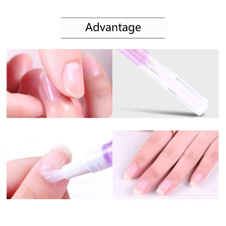 Pinpai Cuticle Oil Pens Cuticle Revitalizer Oil Pen Set Kit Nail Art Gel Polish Nutrition Oil Pen Manicure Pedicure Tool Tips Pack of 5