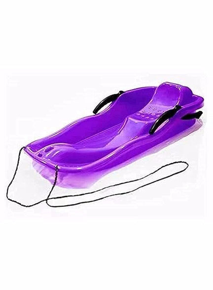 Bloomingtime Outdoor Sports Plastic Skiing Boards Sled Luge Snow Grass Sand Board Ski Pad Snowboard With Rope For Double People