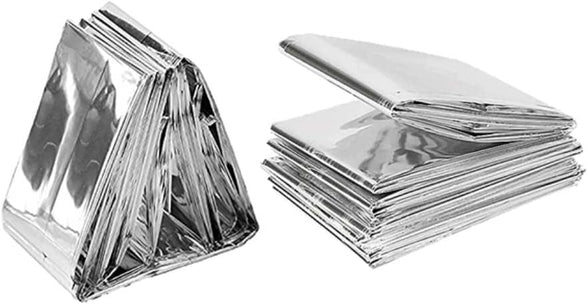 Emergency Blankets Mylar Blankets, Pack of 6, Marathons or First Aid, Thermal Blanket, Survival Blanket, Foil Blanket, Camping Shelter, Emergency Preparedness Items, Emergency Supplies