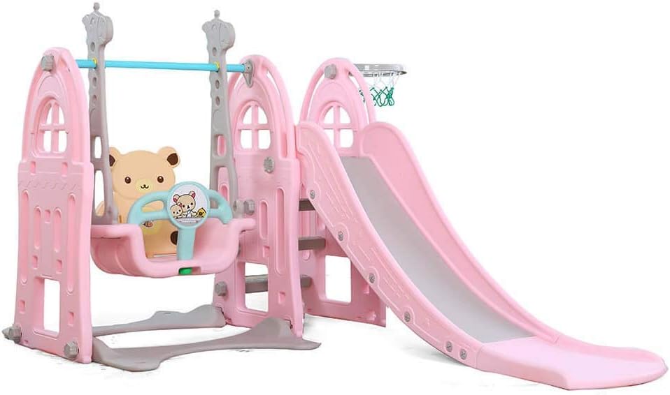 RBW TOYS 3 in 1 Slide for Kids - Size: 165x165x130cm