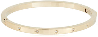 Fossil Women's Stainless Steel Sutton Shine Bright Gold Tone Cuff Bangle, Gold