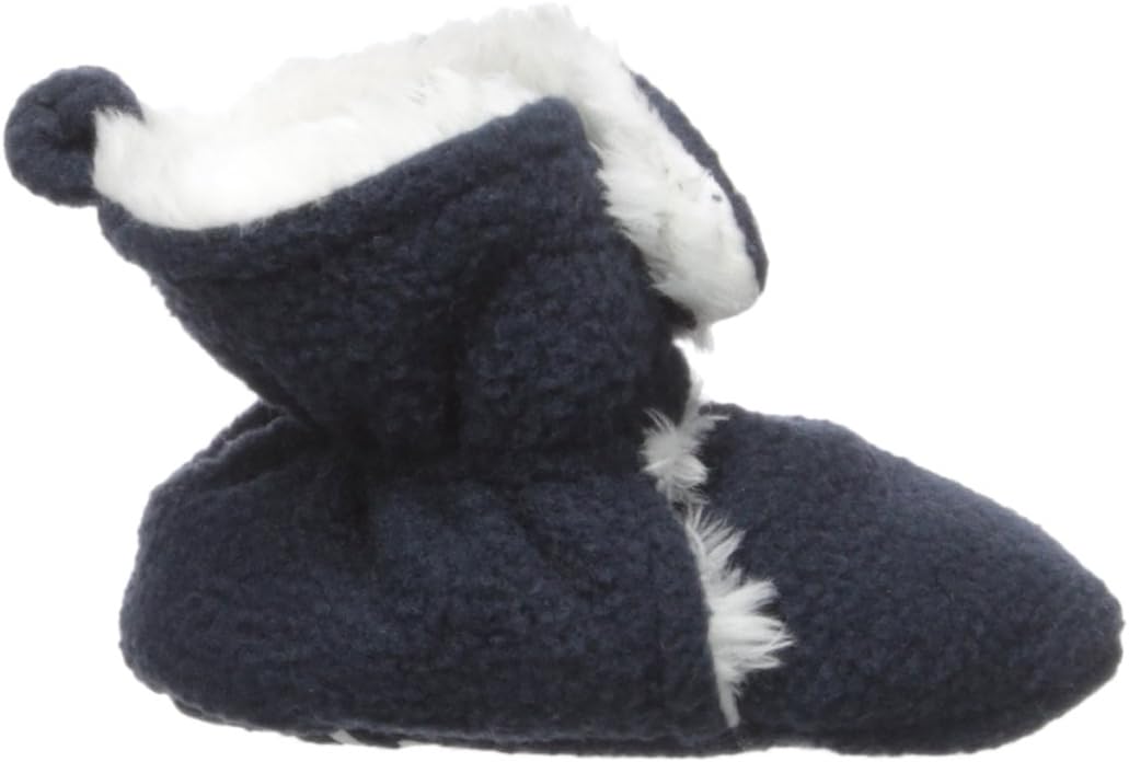 Hudson Baby Unisex Baby Cozy Fleece and Faux Sherpa Booties, for 6 Months baby