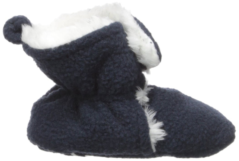 Hudson Baby Unisex Baby Cozy Fleece and Faux Sherpa Booties, for 6 Months baby