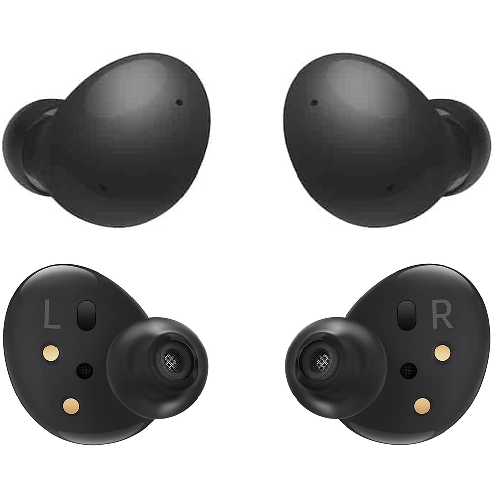 SAMSUNG Galaxy Buds2 (ANC) Active Noise Cancelling, Wireless Bluetooth 5.2 Earbuds for iOS & Android, International Model - SM-R177 (Fast Wireless Charging Pad Bundle, Graphite)