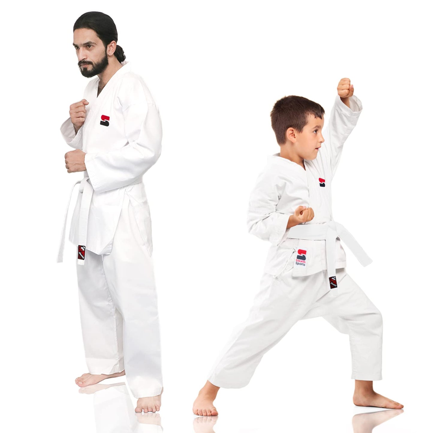 Stealth Sports Karate Gi with Belt – 8oz Karate Uniform for Kids and Adults – Lightweight and Comfortable Gi Uniform for Competition and Training