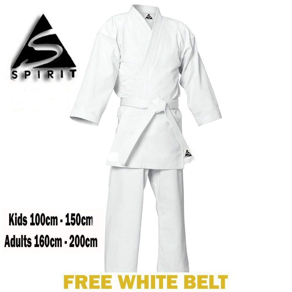 Spirit Sports Karate 9oz 100% Cotton Karate White