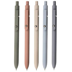 TKTTBD Gel Pen, 5pcs Quick Dry Ink Pens Retractable Ink Pens 0.5mm Ballpoint Pen Fine Point Gel Pen Writing Pens for School Office Home, 5 Colors