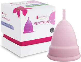 everteen® Menstrual Cup for Women- 1pc (Large, 30ml) with storage pouch- 12 hours Leak-Proof Protection. Have period with no smell, no discomfort.