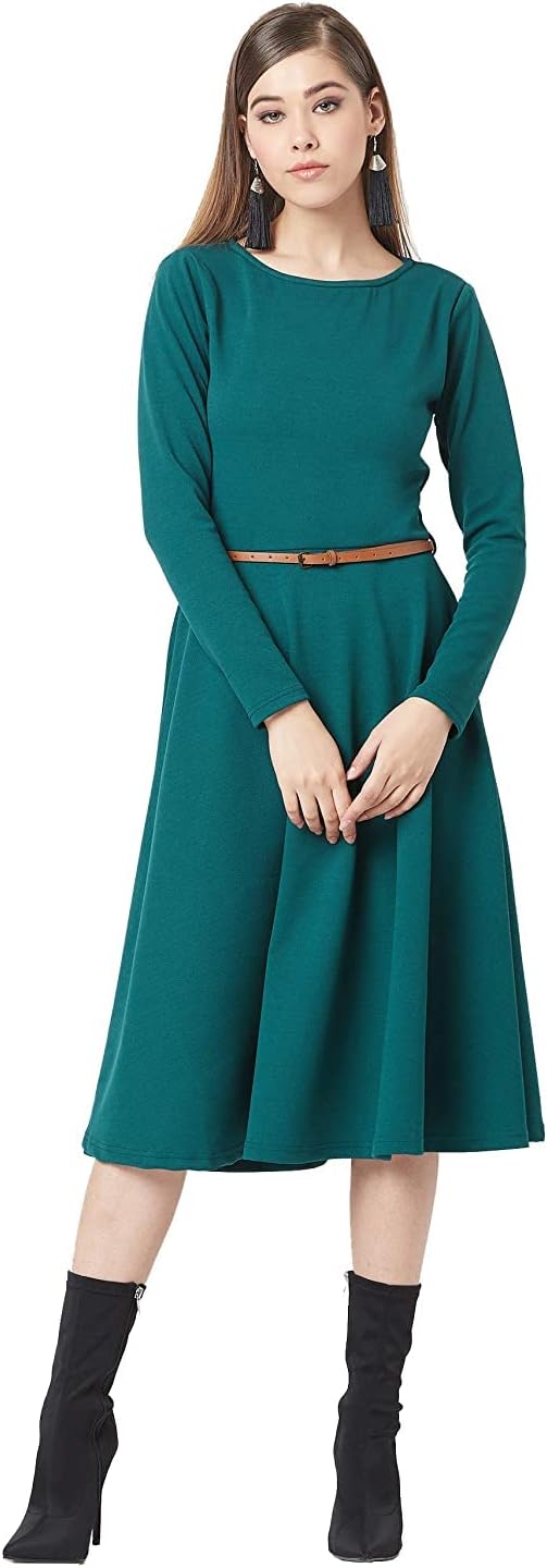 Miss Olive Women's Skater Midi Dress