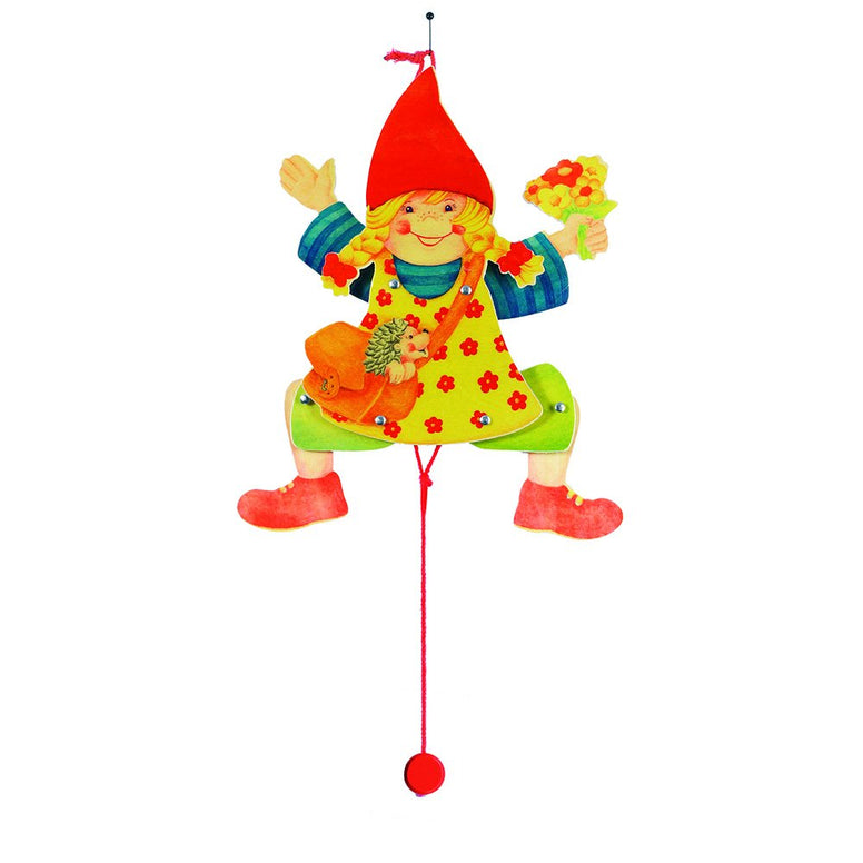 GOKI 53003 Jumping Jack Girl Toy, Multi-Colored