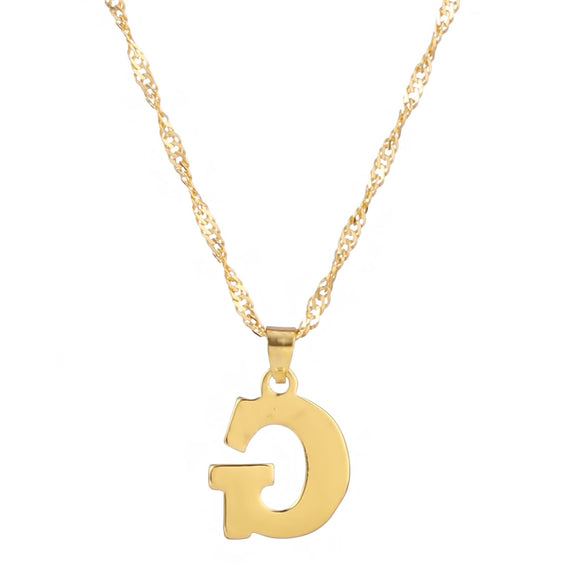 Simple English Capital Letters Pendant Necklace Unique Meaning for Women Men Accessories Gift,G#