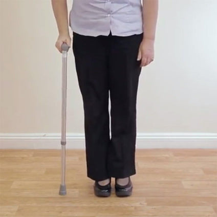 NRS Healthcare Coopers Walking Stick - Adjustable Height - Large