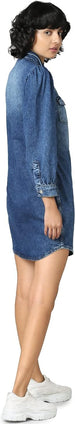 Only Women Dress, Medium Blue Denim, XS