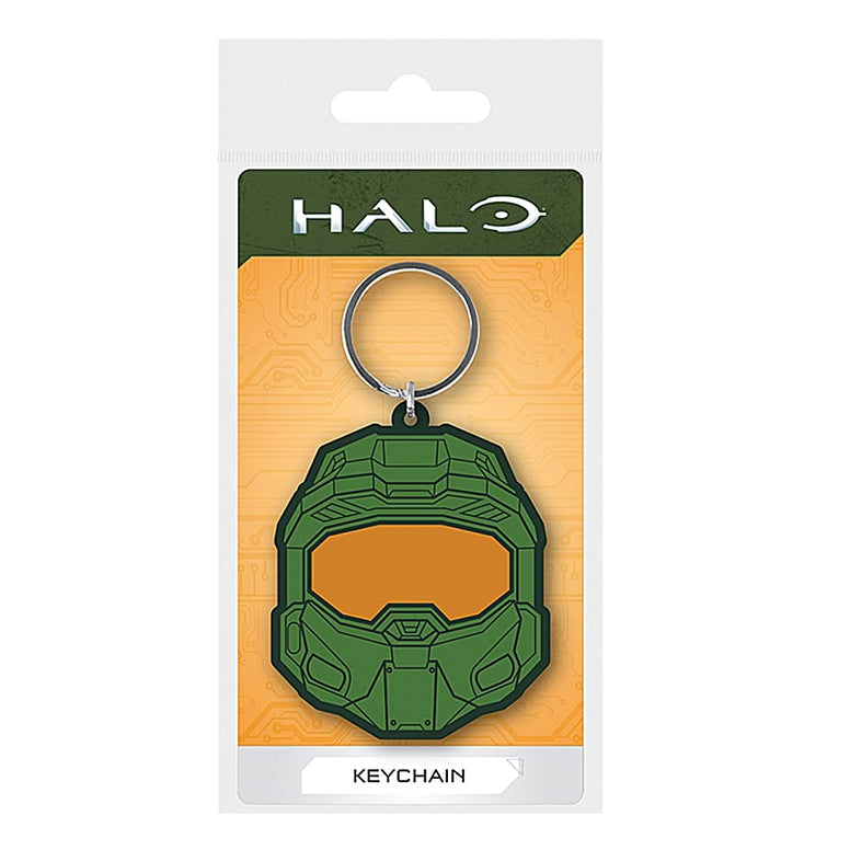Halo Rubber Keyring, Zip Pull or Backpack Charm (Master Chief Design) - Official Merchandise, Modern