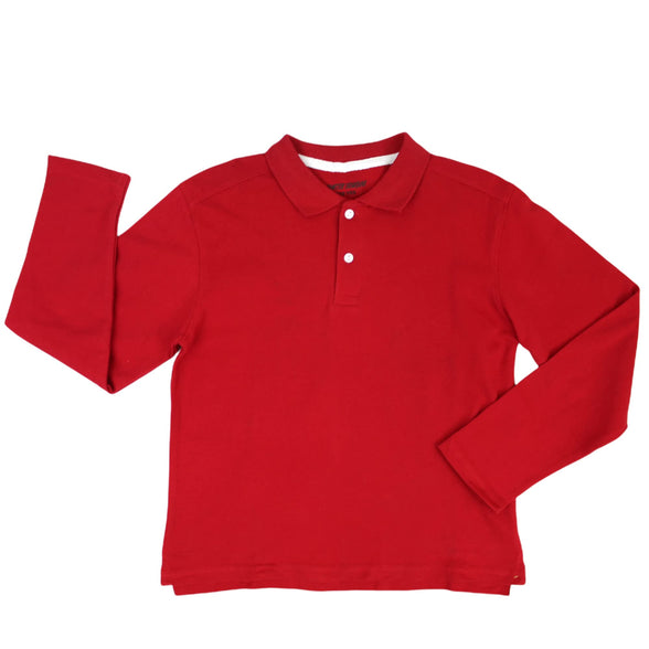 Boy's Full Sleeve Solid Polo Shirt