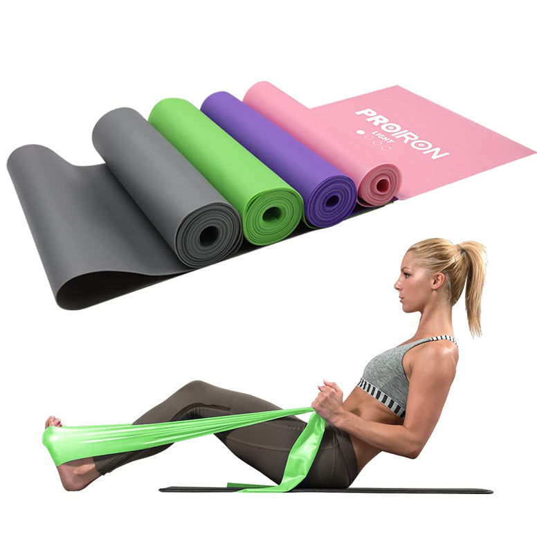 PROIRON Resistance Bands,TPE Elastic Bands with 3 Resistance Levels Skin-Friendly(Latex-Free) Stretch Bands for Recovery, Physical Therapy, Yoga, Pilates, Rehab,Fitness,Strength Training