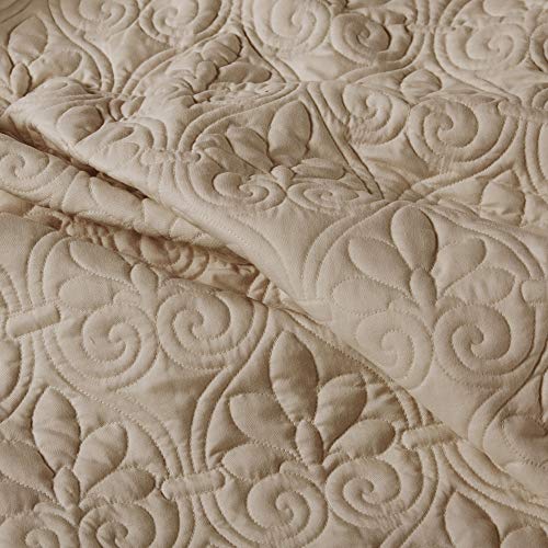 Madison Park Quebec Split Corner Quilted Bedspread, Queen (3-Piece)