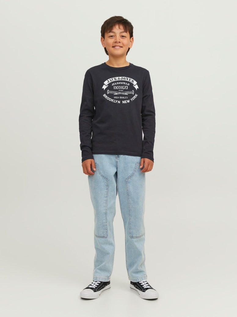 Jack & Jones Boys Jeans O-Neck Junior T-Shirt (pack of 1)