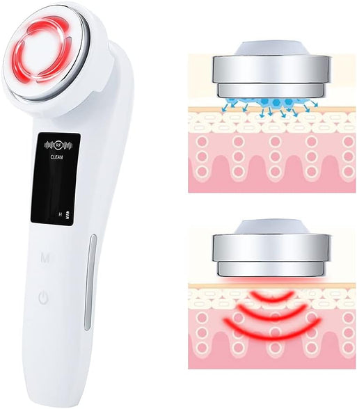 HICITI 5 in 1 EMS Face Lift Devices Microcurrent Skin Rejuvenation Facial Massager Light Therapy Anti Aging Wrinkle And Bubble Blackhead Remover Pore Acne Removal Vacuum Suction Comedo