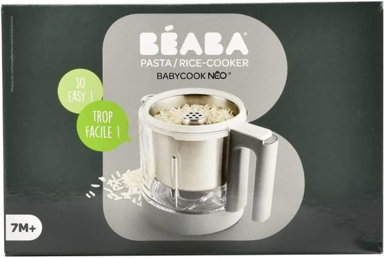 BEABA, Pasta-Rice Cooker, Cooking Basket/Bowl, Babycook Accessory, Babycook Neo Compatible, Capacity 750g, Easy to Clean, Inox