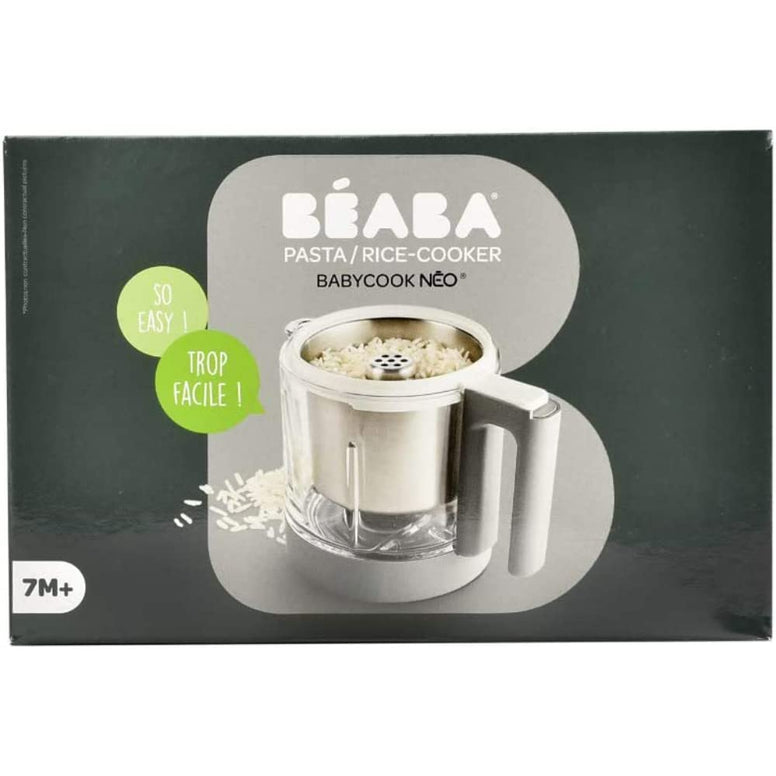 BEABA, Pasta-Rice Cooker, Cooking Basket/Bowl, Babycook Accessory, Babycook Neo Compatible, Capacity 750g, Easy to Clean, Inox