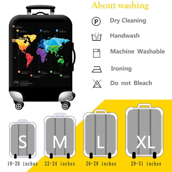 Homarket Travel Luggage Cover for 18-32 Inch Luggage, Cover for Suitcase Luggage Protector Premium Elasticated