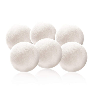 6Pcs 7CM Wool Balls Clothes Dryer Laundry Eco Friendly Softener Dehumidification Decrease Drying Time Washing Reusable Static Free