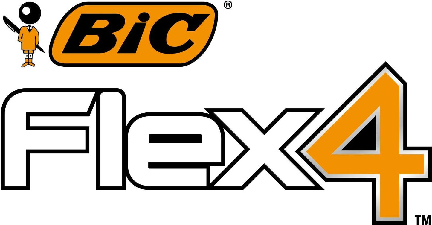 Bic Flex 4 Men Razors - Disposable Razors With Four Nano-Tech, Moveable Blades For Ultra Close Shave