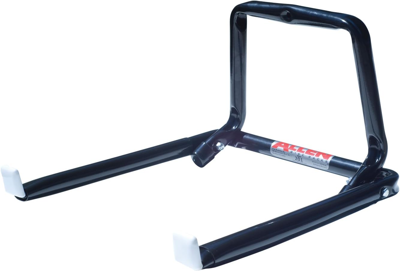 Allen Sports Wall Mounted 2-Bike Storage Rack, Model 201B, Black