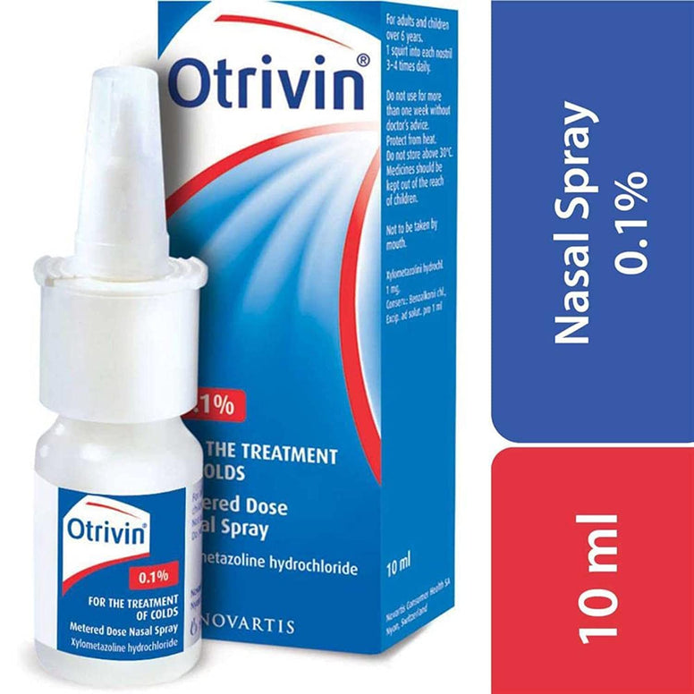 Otrivin Adult Metered Dose Nasal Spray 1% 10ml