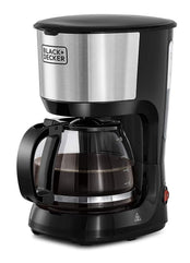 Black & Decker 750W 1.25L Coffee Maker/Coffee Machine 10 Cup Glass Carafe, With Drip Stop Mechanism To Avoid Spillage And Dishwasher Safe, For Drip Coffee and Expresso Black DCM750S-B5