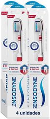 Sensodyne Sensitivity & Gums Soft Toothbrush for Dental Sensitivity, Pack of 4, White