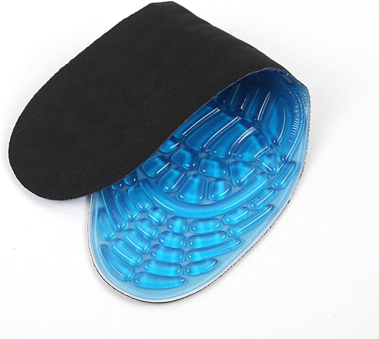 Healifty Healifty Gel Sport Insoles Granule Massage Foot Pad Cushions Anti-Slip Soft Sports Shoes Insole Pad Man Woman (L)