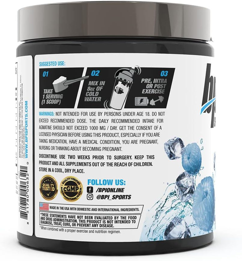 BPI Sports Best BCAA Peptide Linked Powder Blue Raspberry, 300 gm