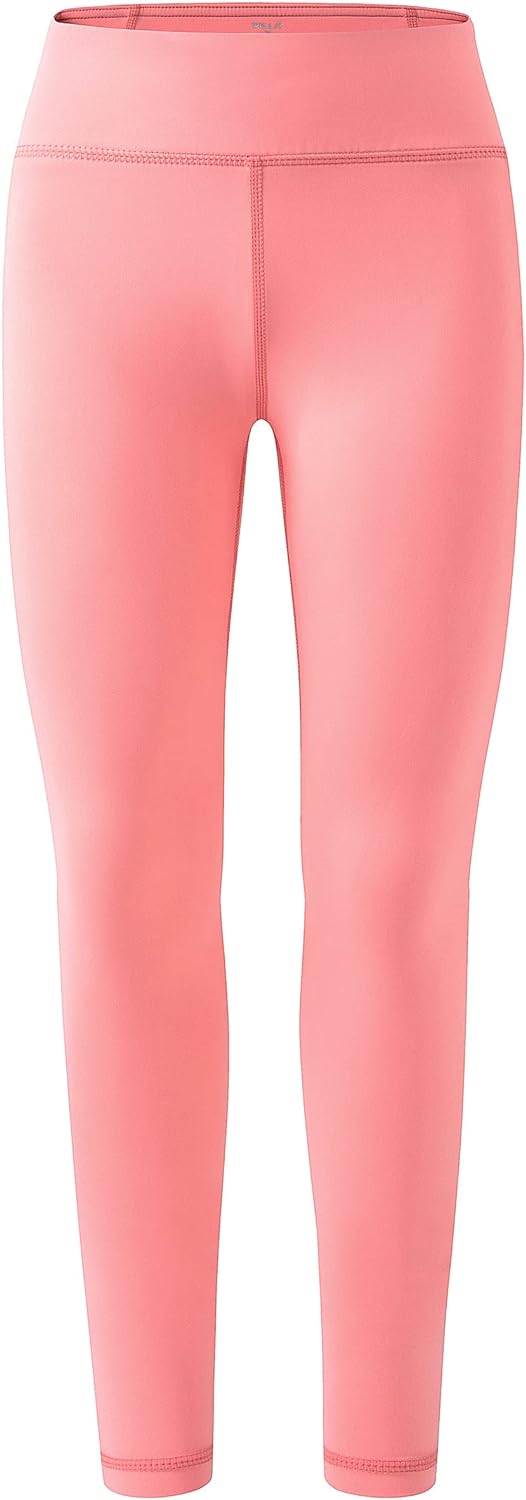 Willit Girls' Athletic Leggings Youth Kid's Dance Running Yoga Leggings Pants Active Compression Tights with Pockets