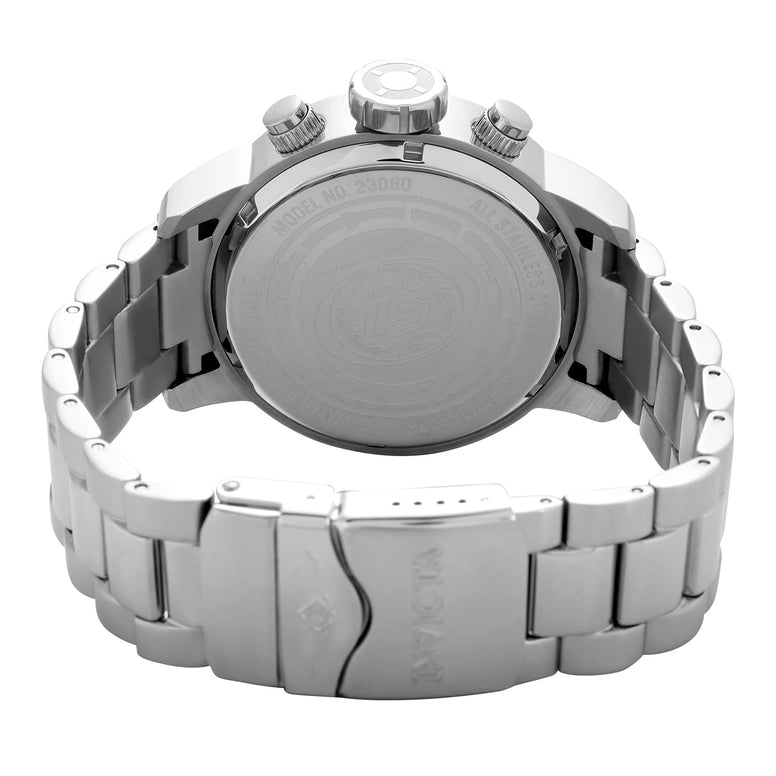 Invicta Men's S1 Rally 48mm Stainless Steel Quartz Watch, Silver (Model: 23080, 23078)