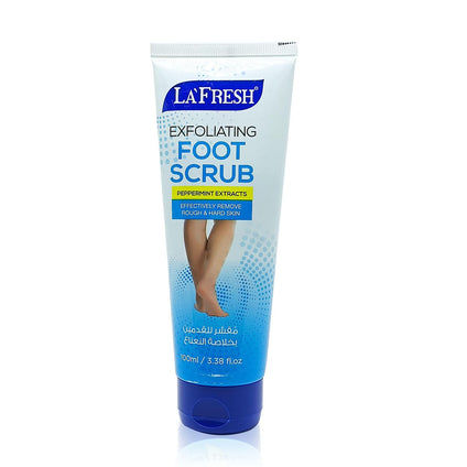 la'Fresh Exfoliating Foot Scrub Peppermint Extracts Effectively Remove Rough & Hard Skin 100ml/3.38 Fl.oz