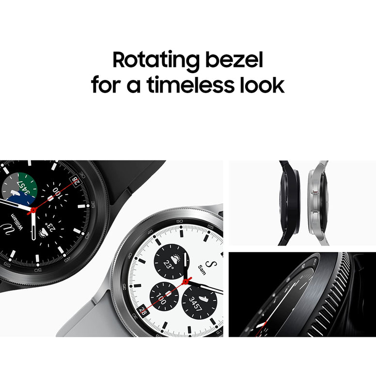 Samsung Galaxy Watch4 Classic Bluetooth(4.6 cm, Black, Compatible with Android Only)