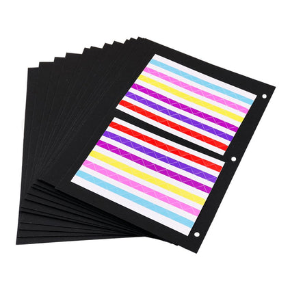 (Large refill page) - Scrapbook Black Paper 26x18CM,20pcs Extra Refill Pages Photo Book Blank Inside Paper for Scrapbook DIY Photo Album 27.5x20.5CM,for Album 'Love/Flower/Student Large'