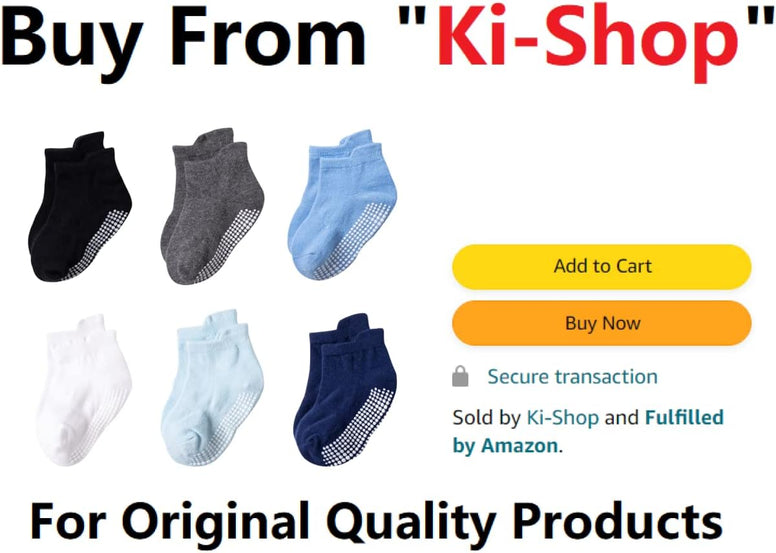 Paratoland Toddler Socks for Boys and Girls - Non Slip Baby Socks - Breathable Low Cut Anti Skid Socks for Kids