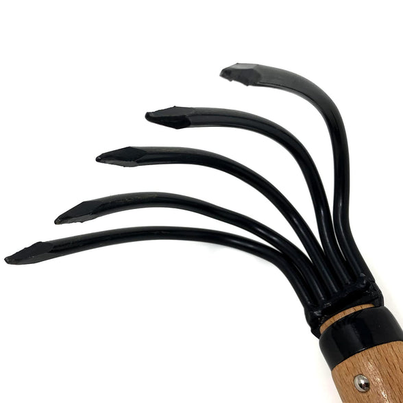 HACHIEMON Japanese Ninja Claw Garden Rake or Cultivator for Gardening - Compact and Sturdy - Made in Japan